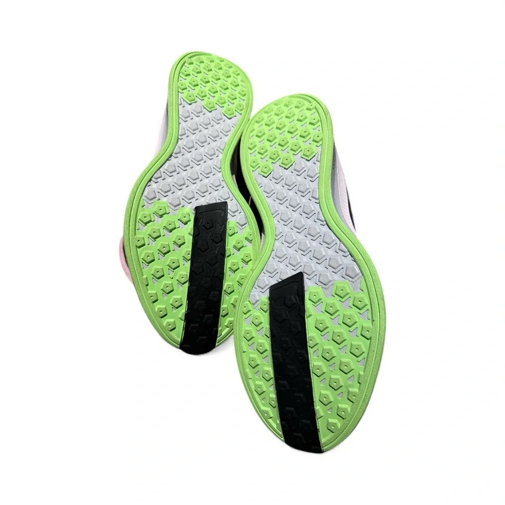 Nike Pegasus 35 Women's Athletic Shoes in Pink/Black/Lime - Size 10 - Picture 5 of 7